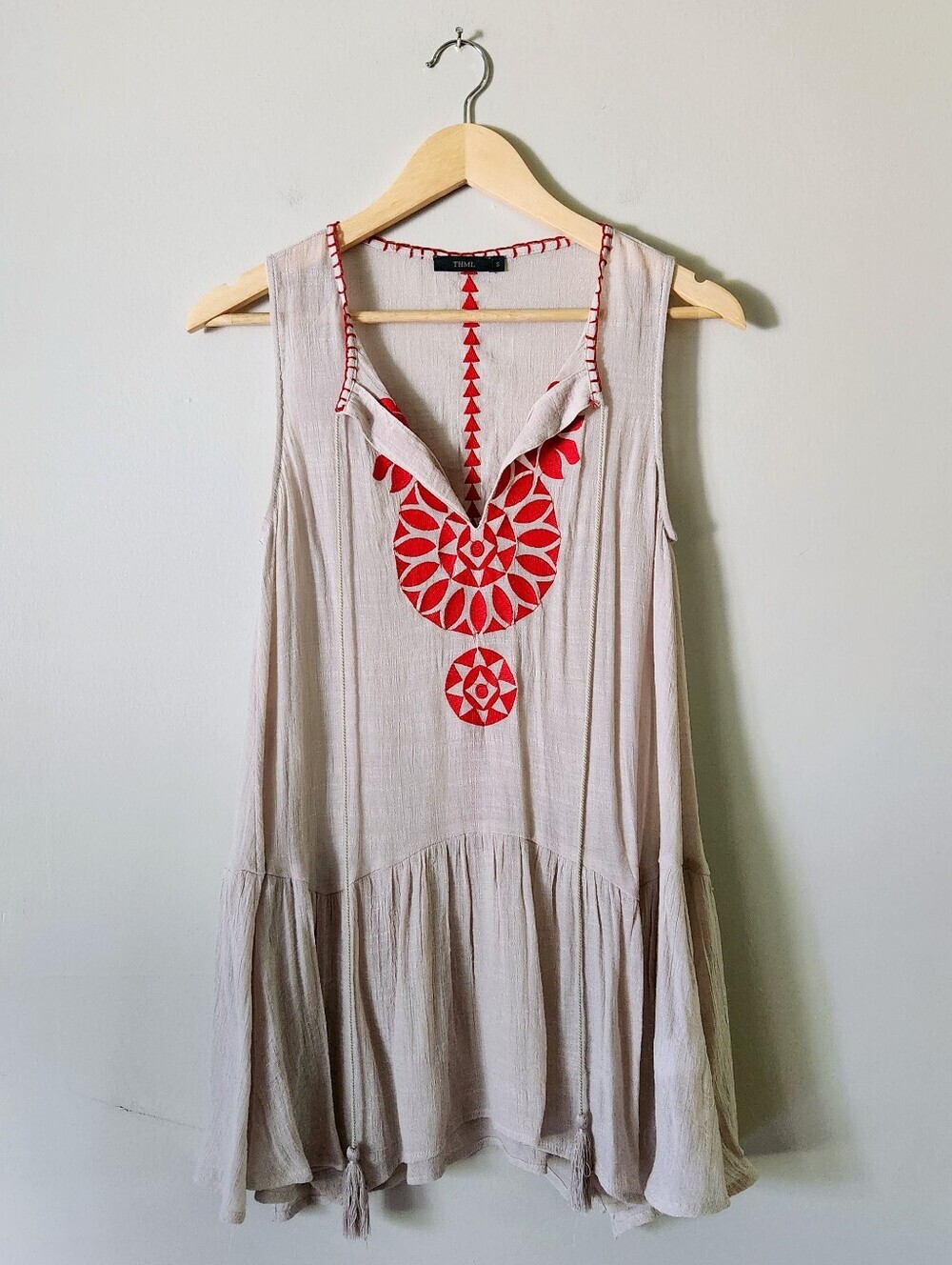 THML Anthropologie Sleeveless Dress Tunic Sz S